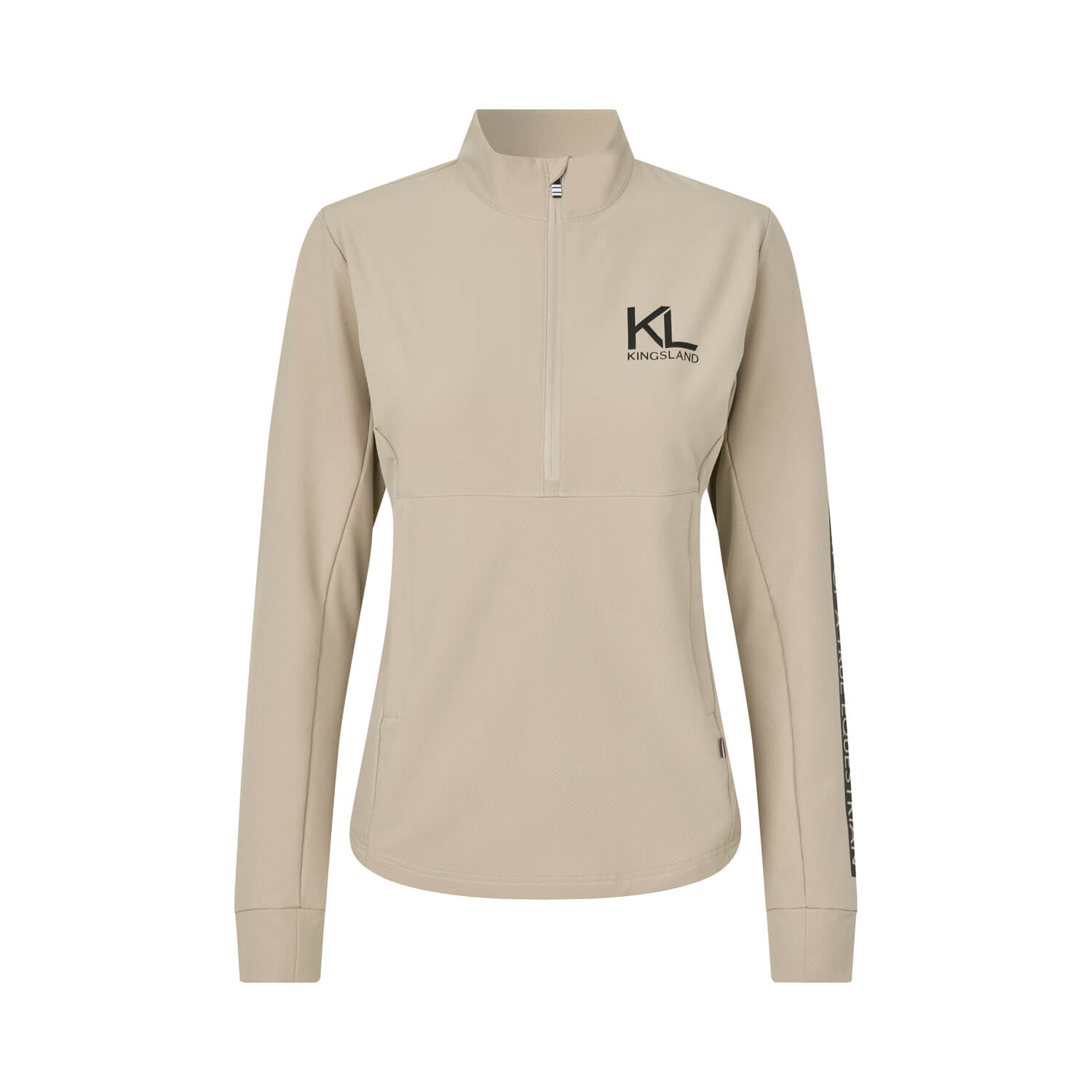 Kingsland KLNessa Ladies Fleece Anorak Damen - beige cobblestone, Größe S