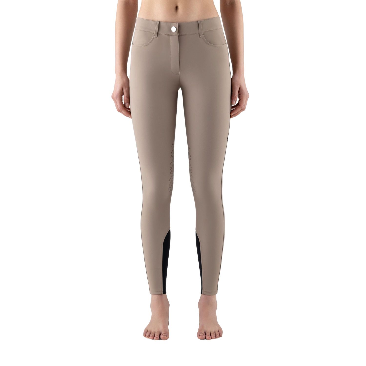 Equiline Cornek Summer Kniegrip Reithose Damen - taupe gray, Größe 34