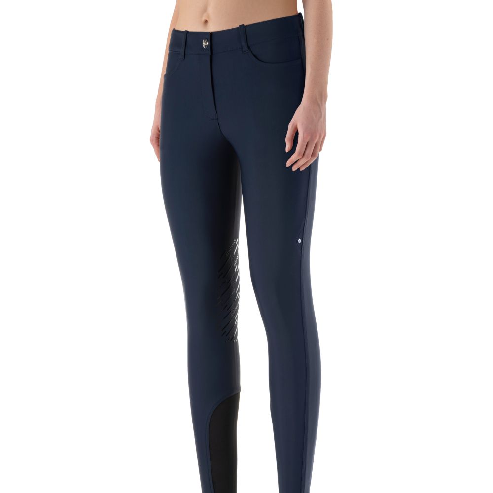 Equiline Cornek Summer Kniegrip Reithose Damen - blau, Größe 34