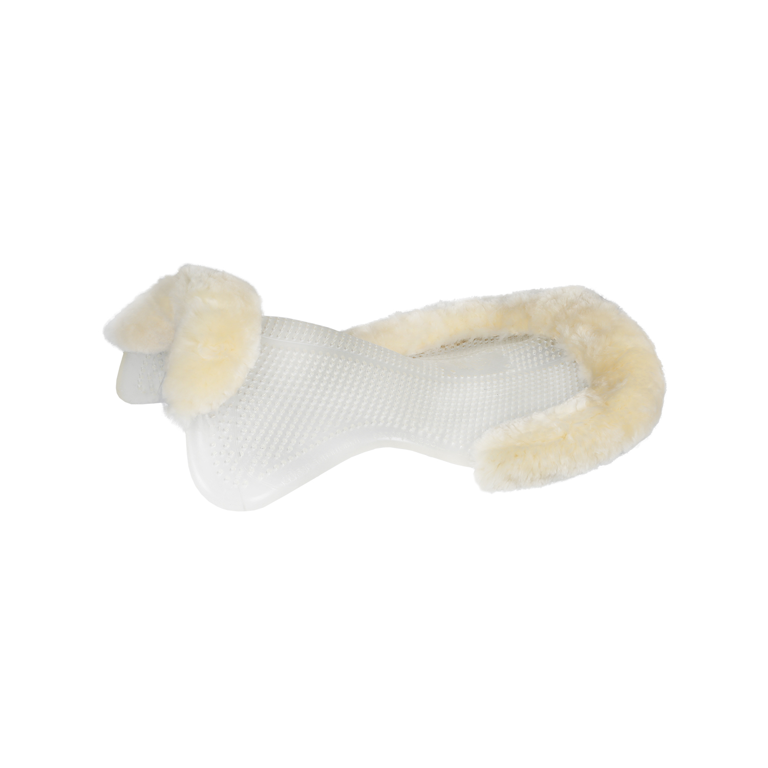 Acavallo Gel Pad THERAPEUTIC mit Lammfell - transparent/natural, Größe L