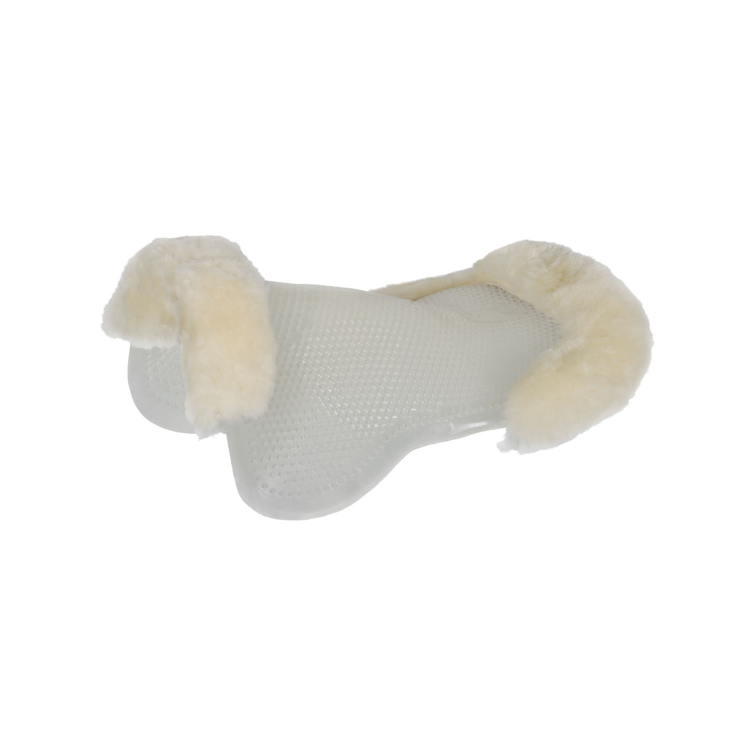 Acavallo Gel Pad Cut Out mit Schaffell Pony - transparent/natural