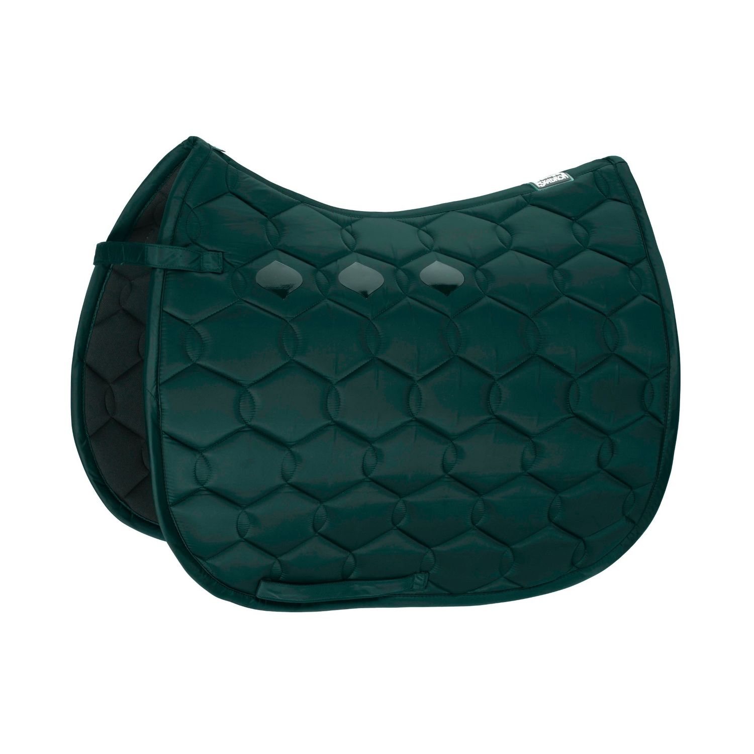 Eskadron Basics Glossy Wave Schabracke - racinggreen, Größe DL