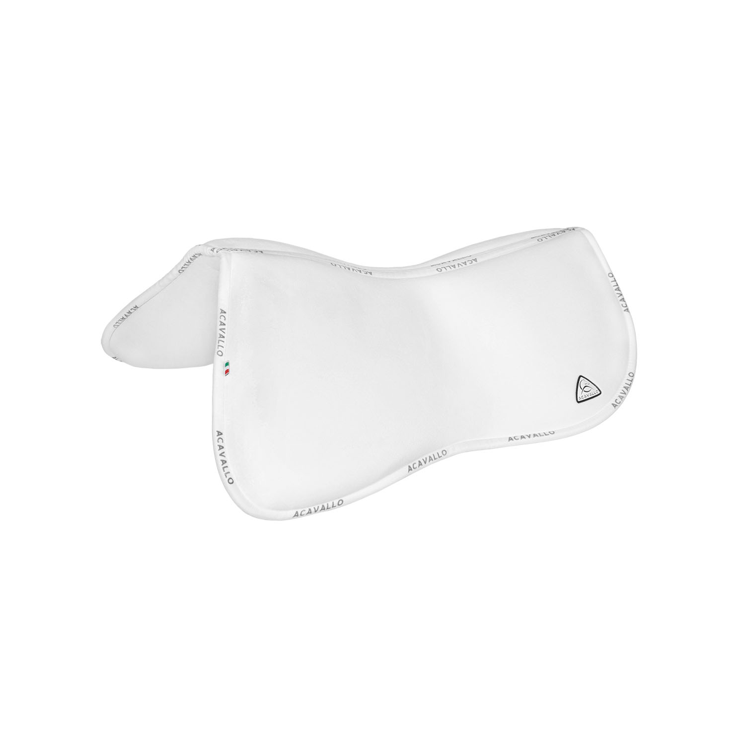 Acavallo Memory Foam Half Pad & Front Riser - weiß, Größe L