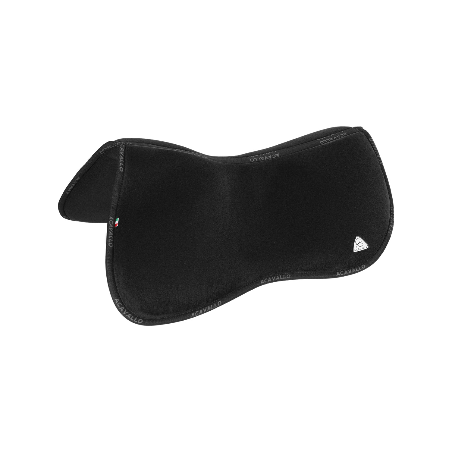 Acavallo Memory Foam Half Pad & Rear Riser - schwarz, Größe L