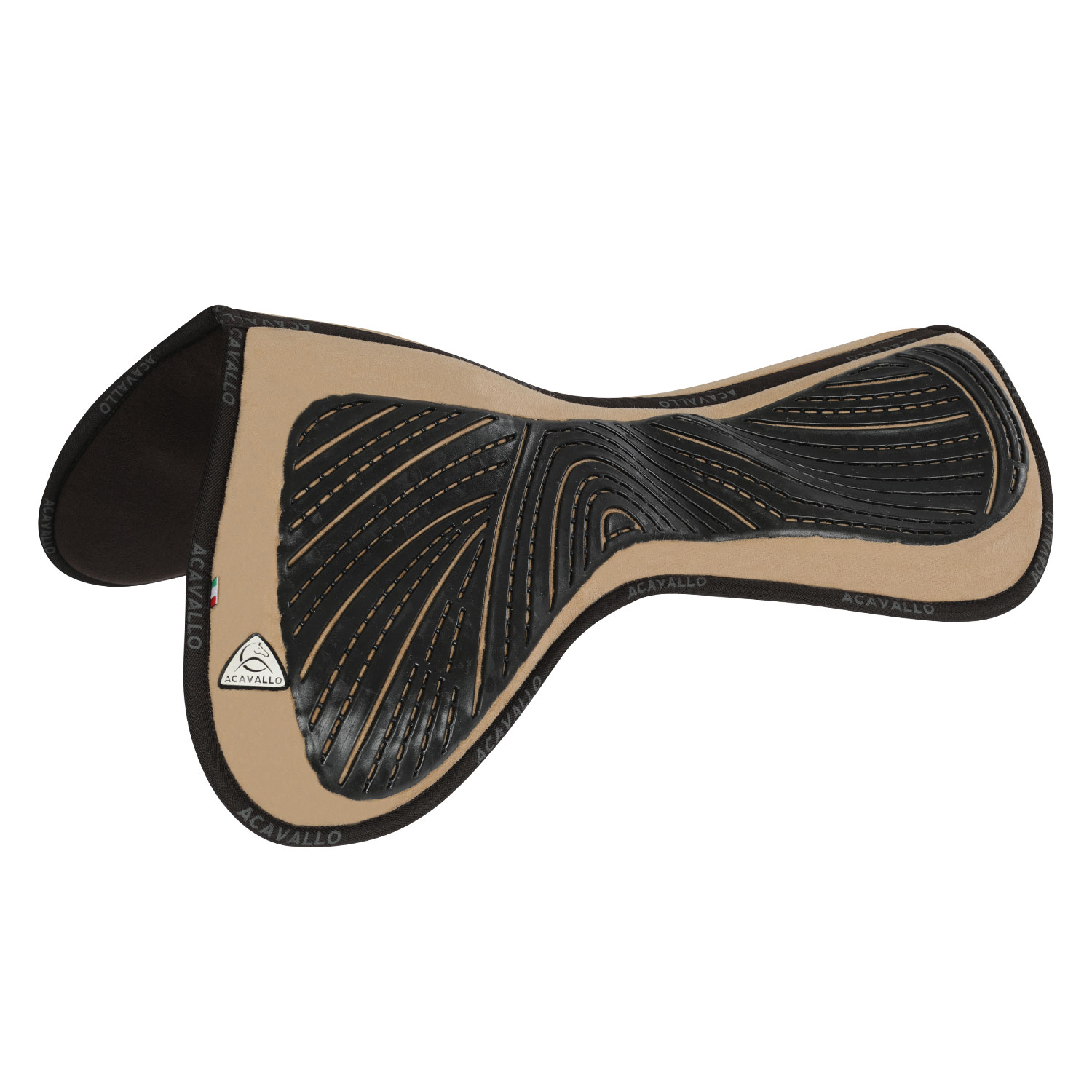 Acavallo Close Contact Gel & Memory Foam Half Pad - sand, Größe M