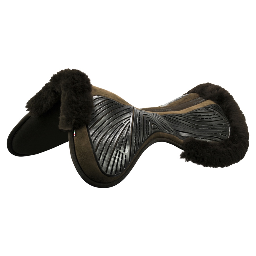 Acavallo CC Gel & Memory Foam Half Pad Lammfell - brown/brown
