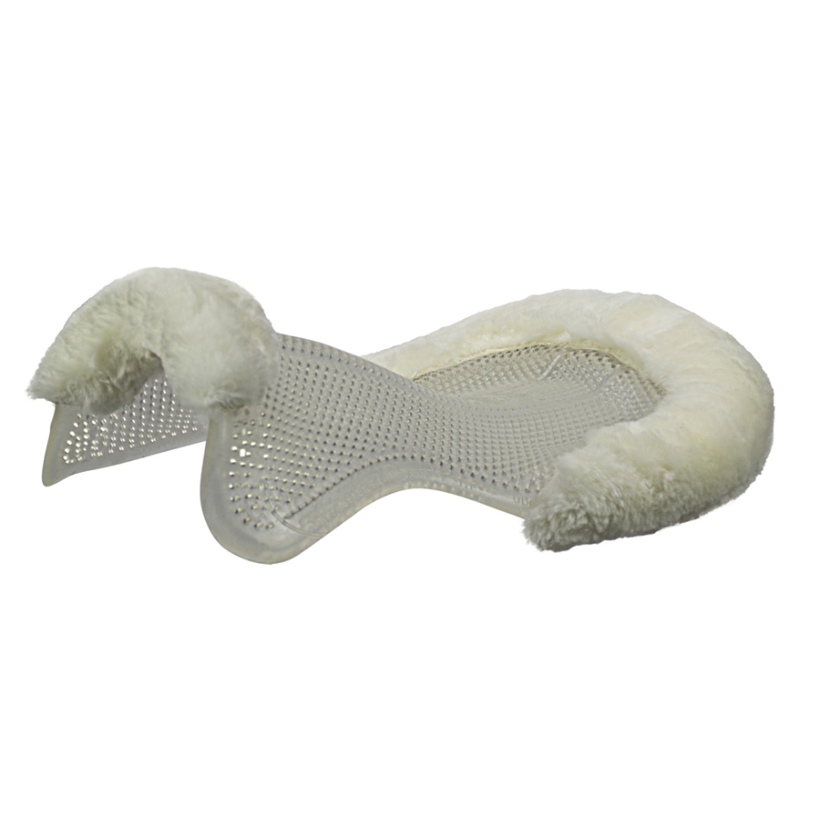 Acavallo Gelpad Therapeutic 1/2 Lammfellrand - transparent/white, Größe M