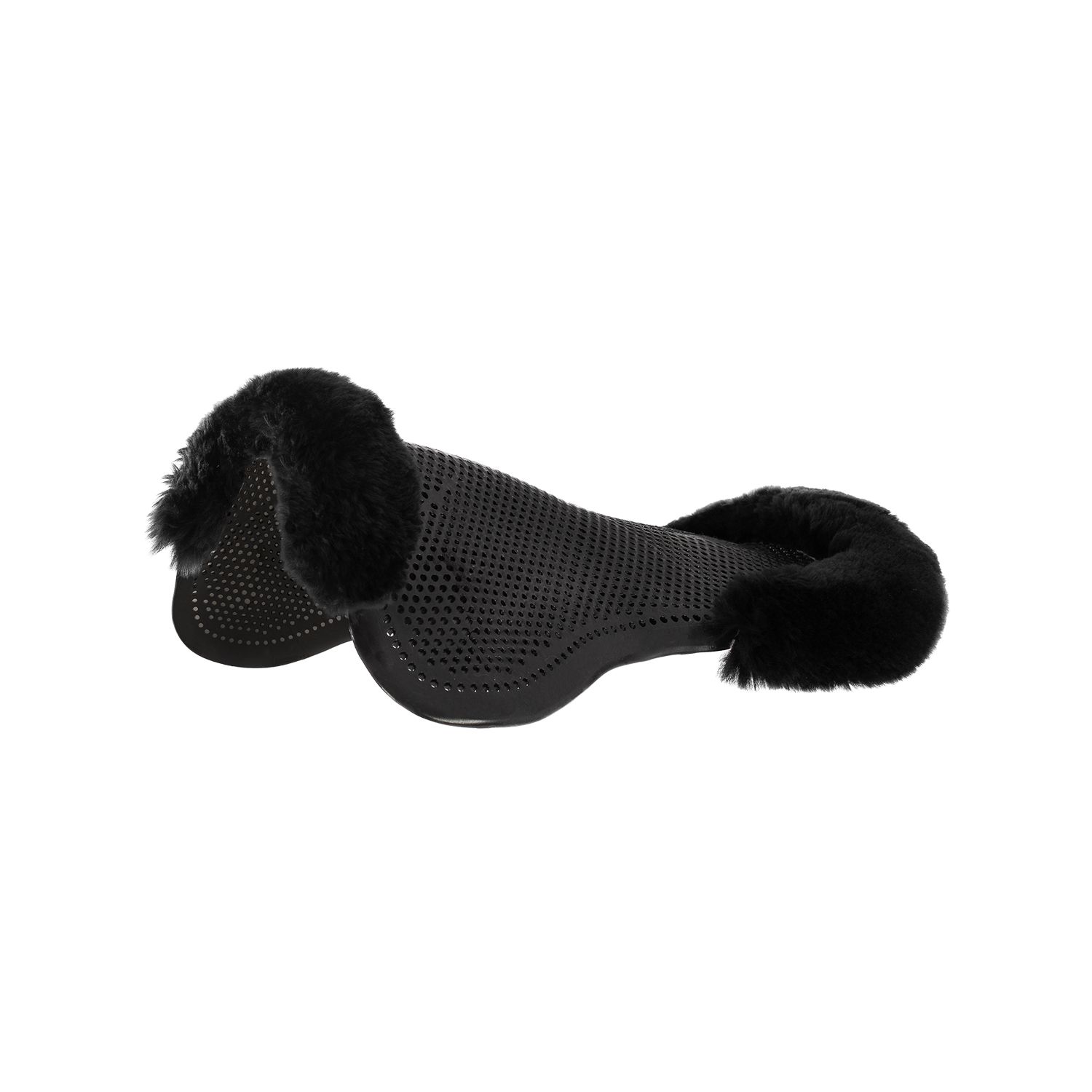Acavallo Gelpad Therapeutic 1/2 Lammfellrand Pony - black/black