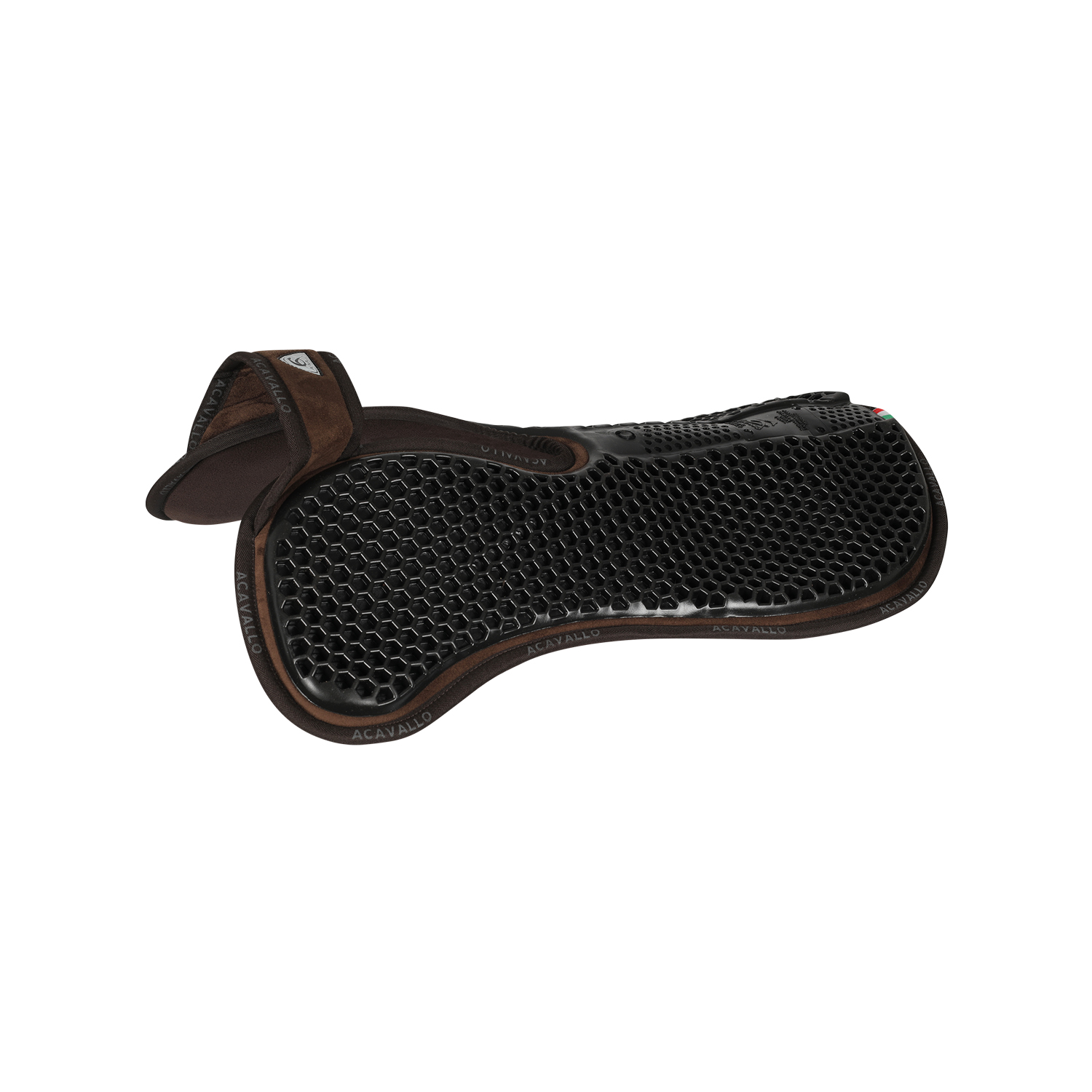 Acavallo Gel Pad Widerristfrei Hexagonal Memory - braun, Größe onesize