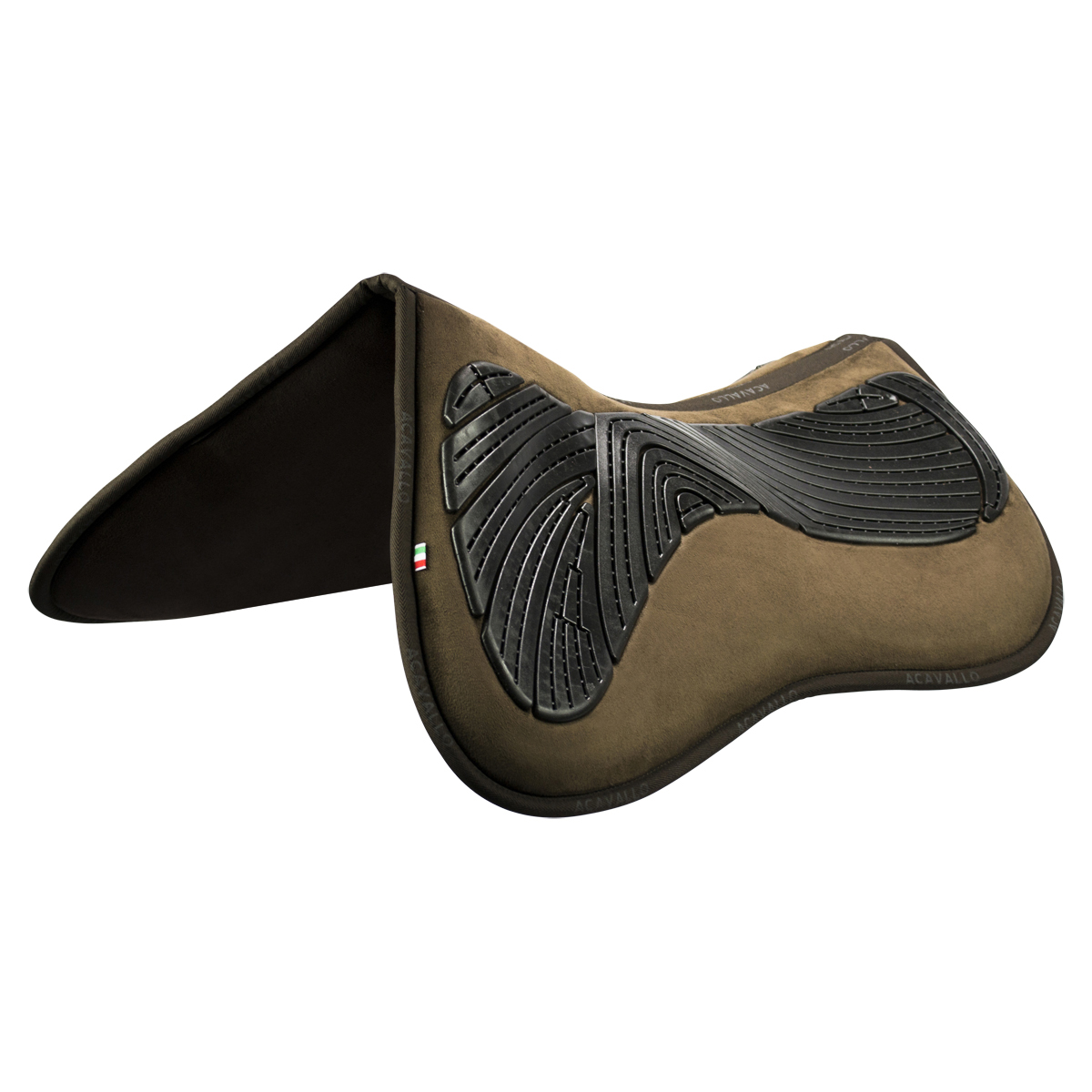 Acavallo Gel Pad Pocket & Memory Foam1/2 Pad - braun, Größe L