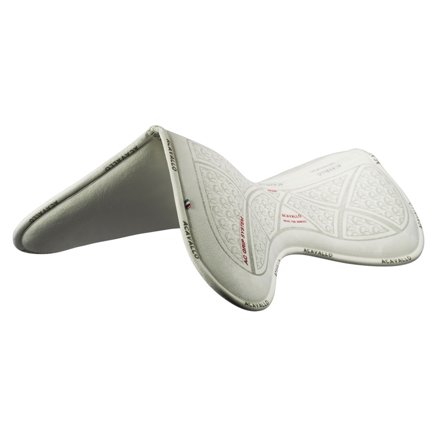 Acavallo Gel Pad Close Contact Grip & Memory 1/2 - white/silver, Größe L