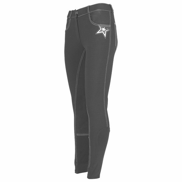 Easy-Rider Ganzbesatzreithose Kinder TRIXY - graphite, Größe 146
