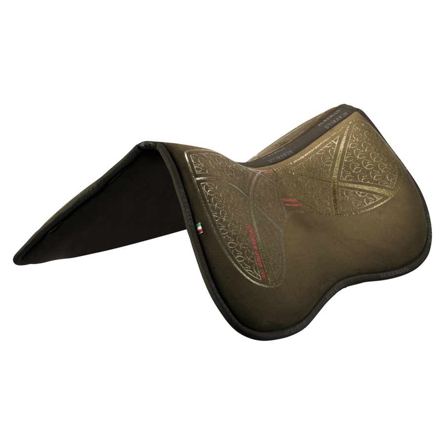 Acavallo Memory Foam Half Pad mit Grip - brown/bronze, Größe M