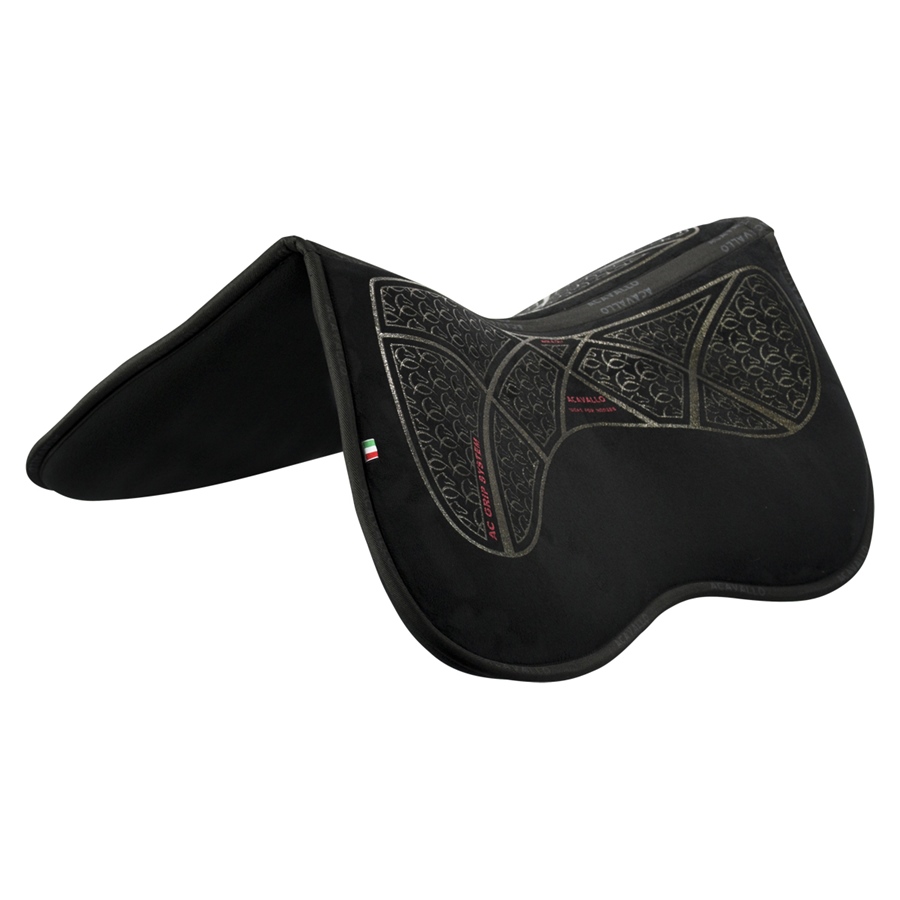 Acavallo Memory Foam Half Pad mit Grip - black/bronze, Größe M