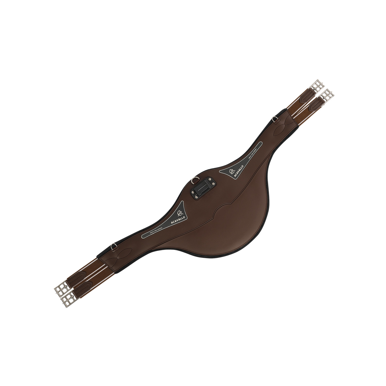 Acavallo Stollenschutzgurt Anatomic PVC + Gel - braun, Größe 135