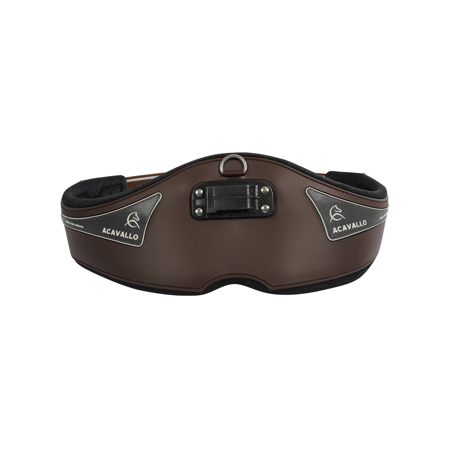 Acavallo Gurt Anatomic PVC + Gel - braun, Größe 140