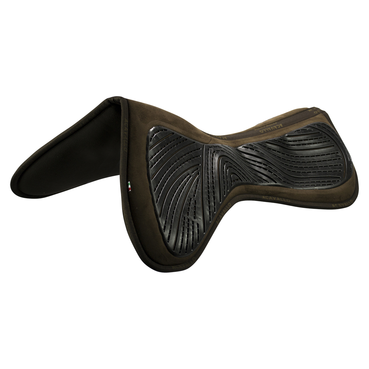Acavallo CC Pocket Gel & Memory Foam 1/2 + Risers - braun, Größe L