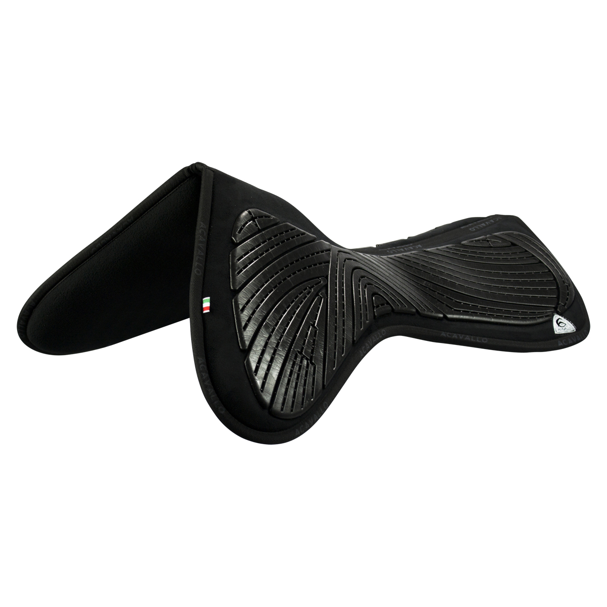 Acavallo CC Pocket Gel & Memory Foam 1/2 + Risers - schwarz, Größe L