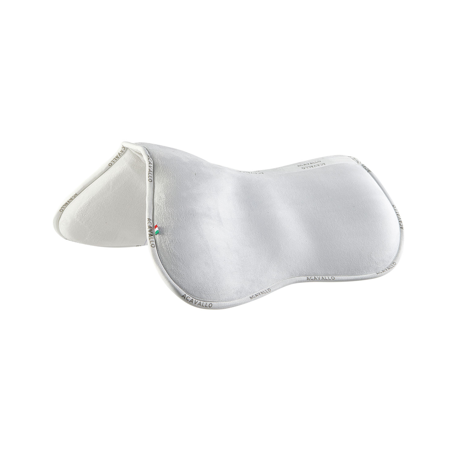 Acavallo Pocket Halfpad Memory Foam mit Einlagen - weiß, Größe M