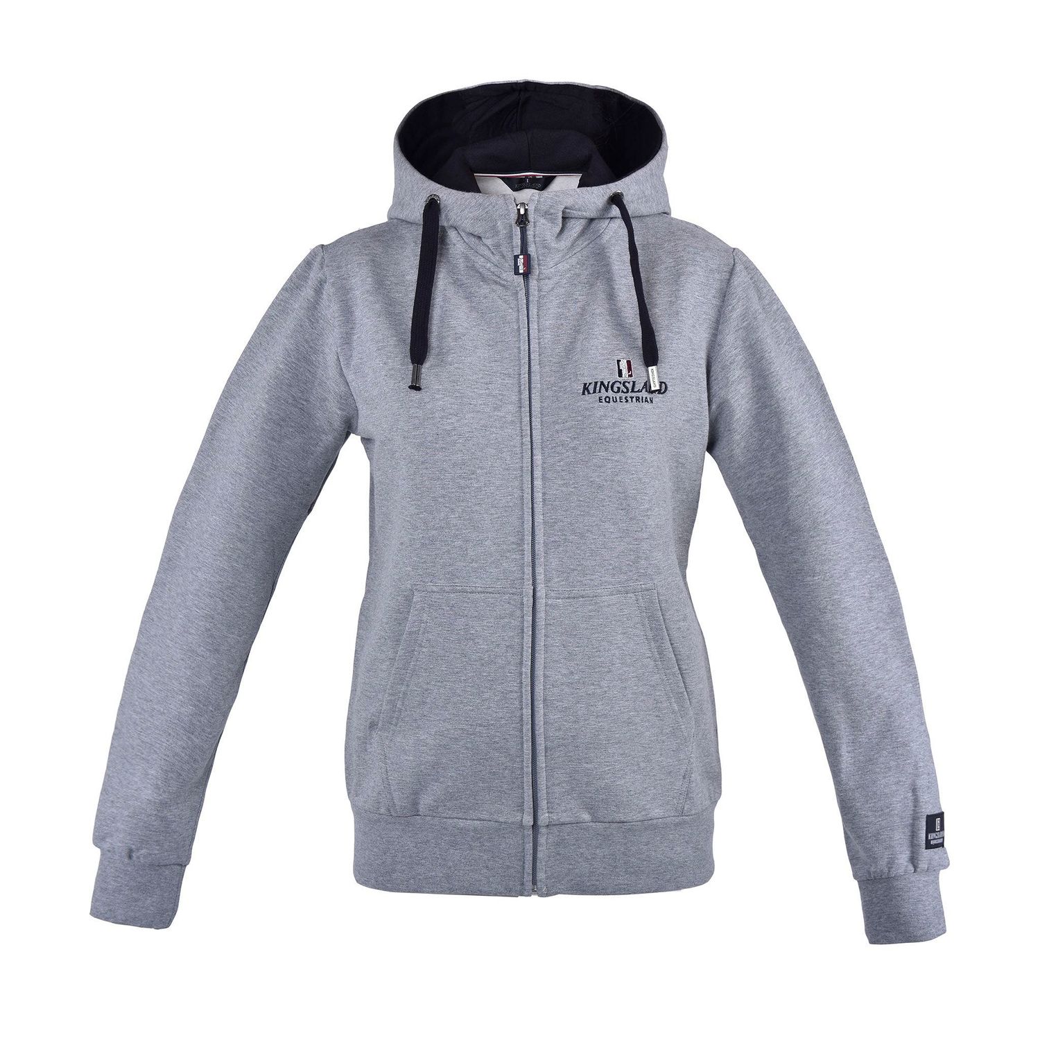 Kingsland Kapuzen-Sweatjacke Classic unisex - grau, Größe M