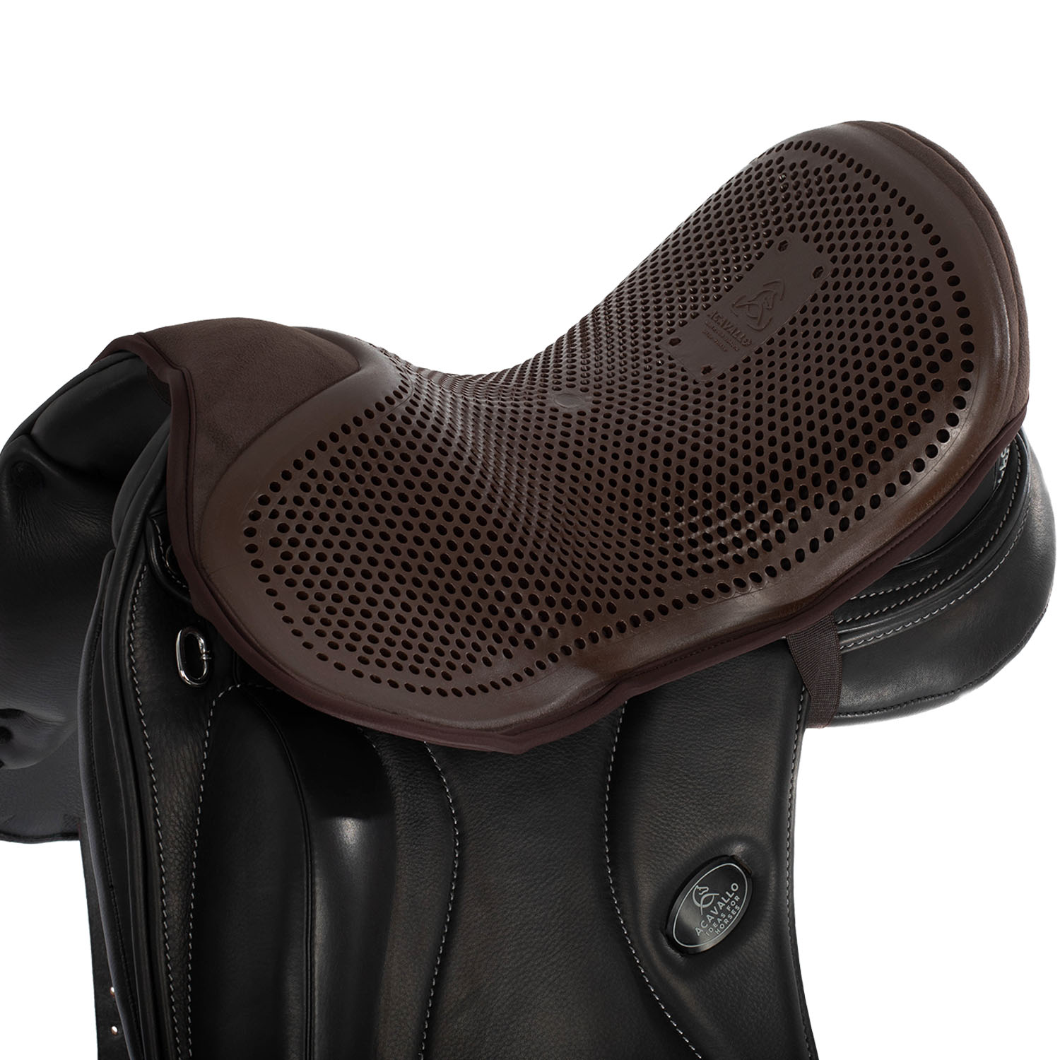 Acavallo Sattelsitzkissen Dressur Gel Out 10mm - braun, Größe L