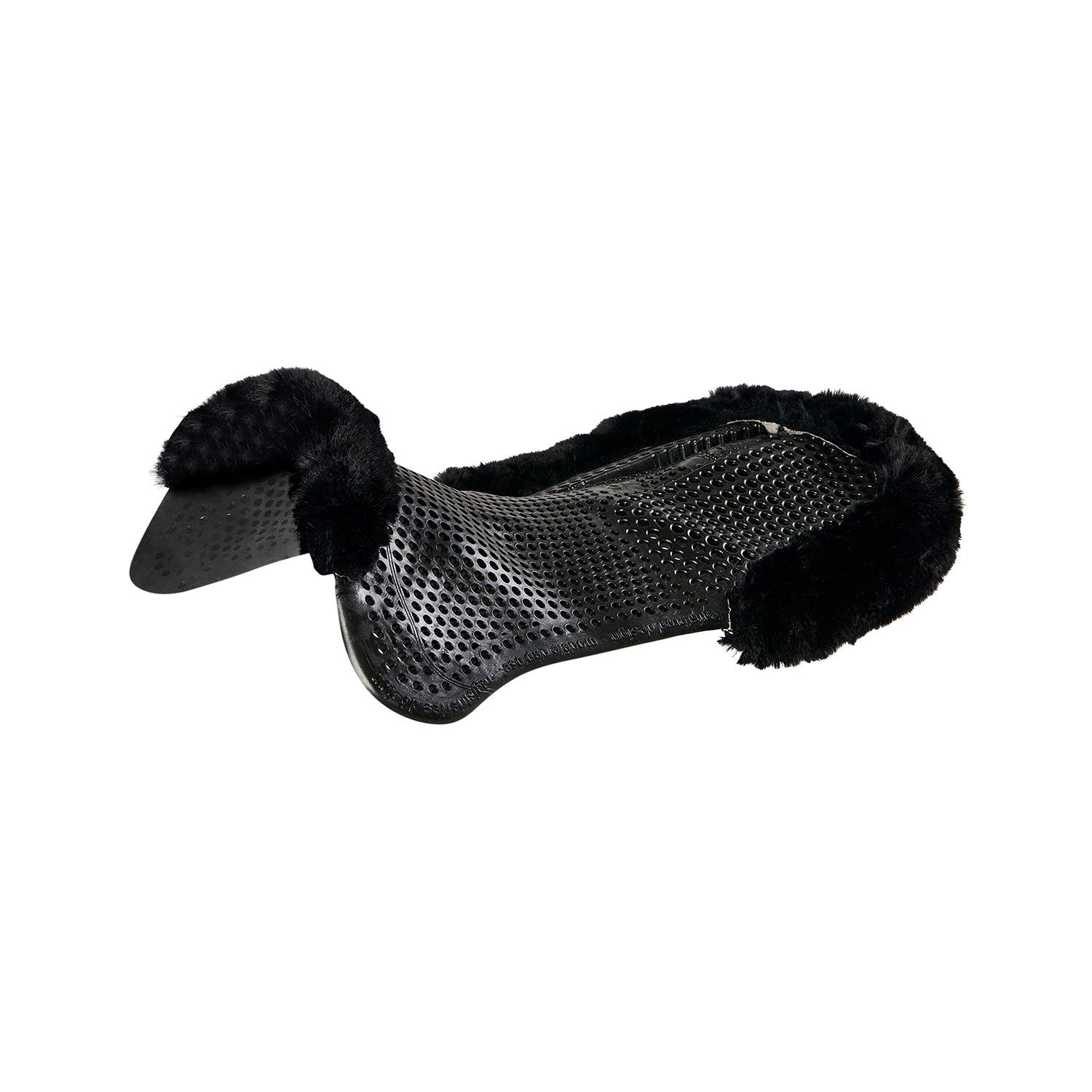 Acavallo Therapeutic Rear Riser Gel Pad Eco-Wool - black/black