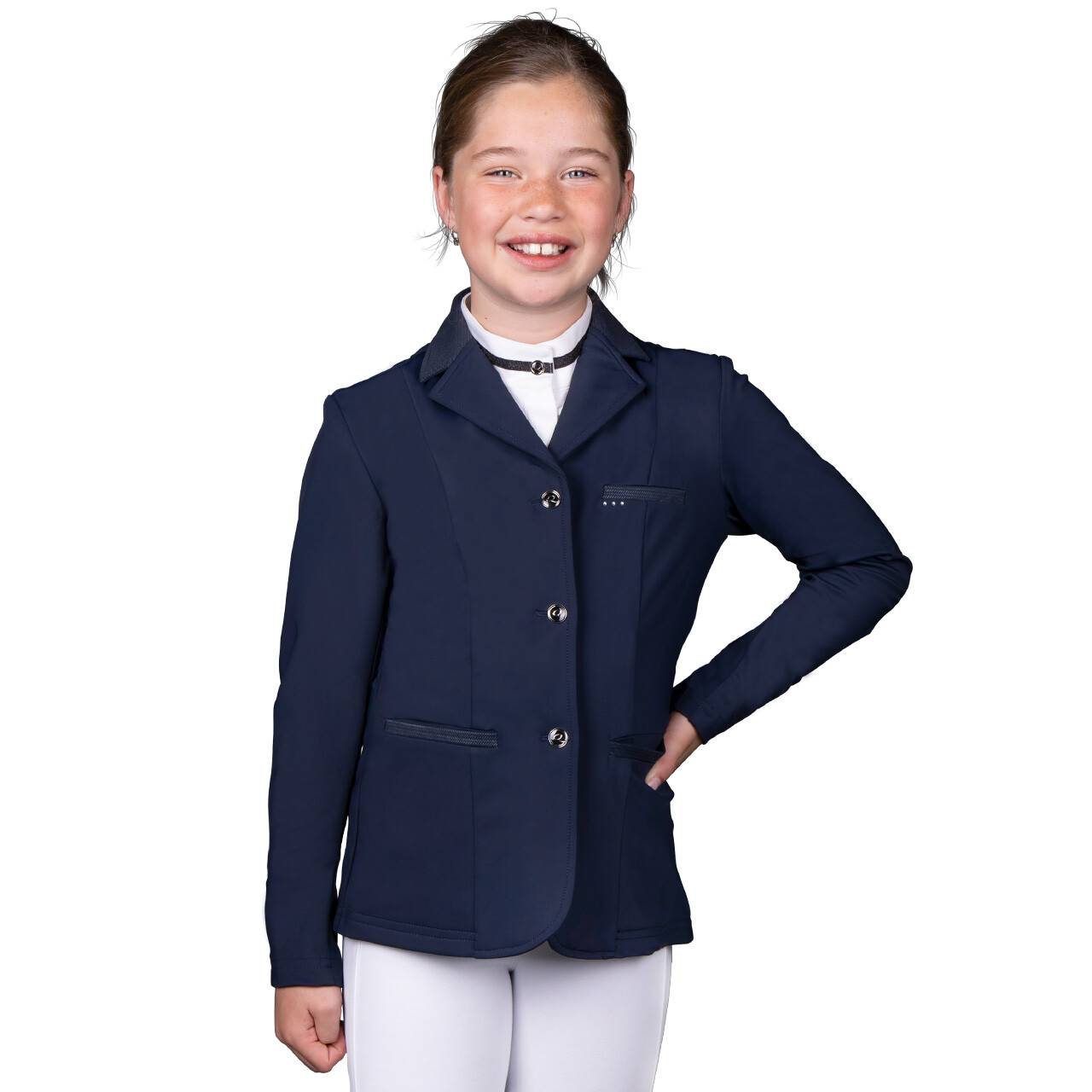 QHP Turniersakko Kae Junior Kinder - navy, Größe 128