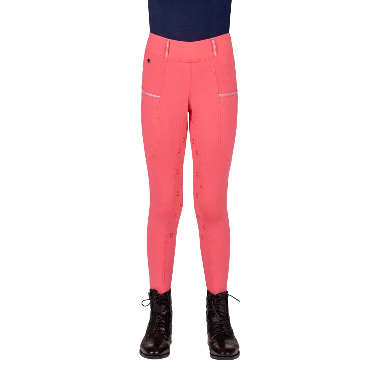 QHP Reitlegging Jaily Junior Vollbesatz Kinder - rosa, Größe 152