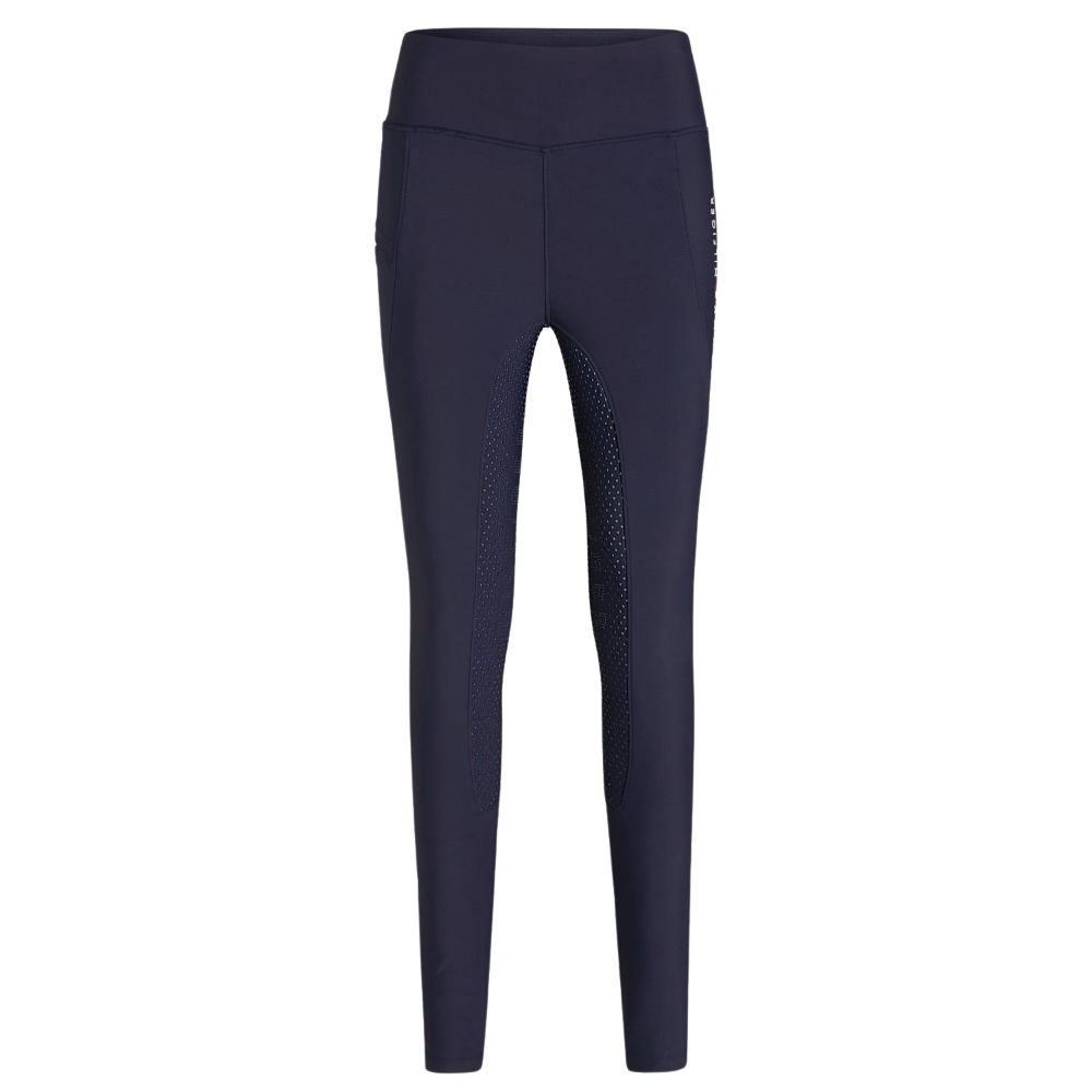 Tommy Hilfiger Equestrian Devon Vollbesatz Leggings Damen - desert sky, Größe S