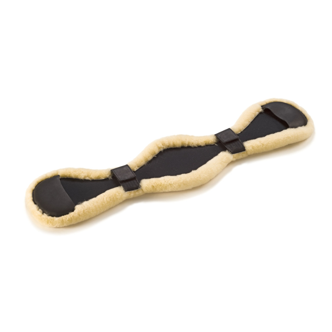 Equipe Kurzgurt Lammfellüberzug - Beige, Größe 70cm