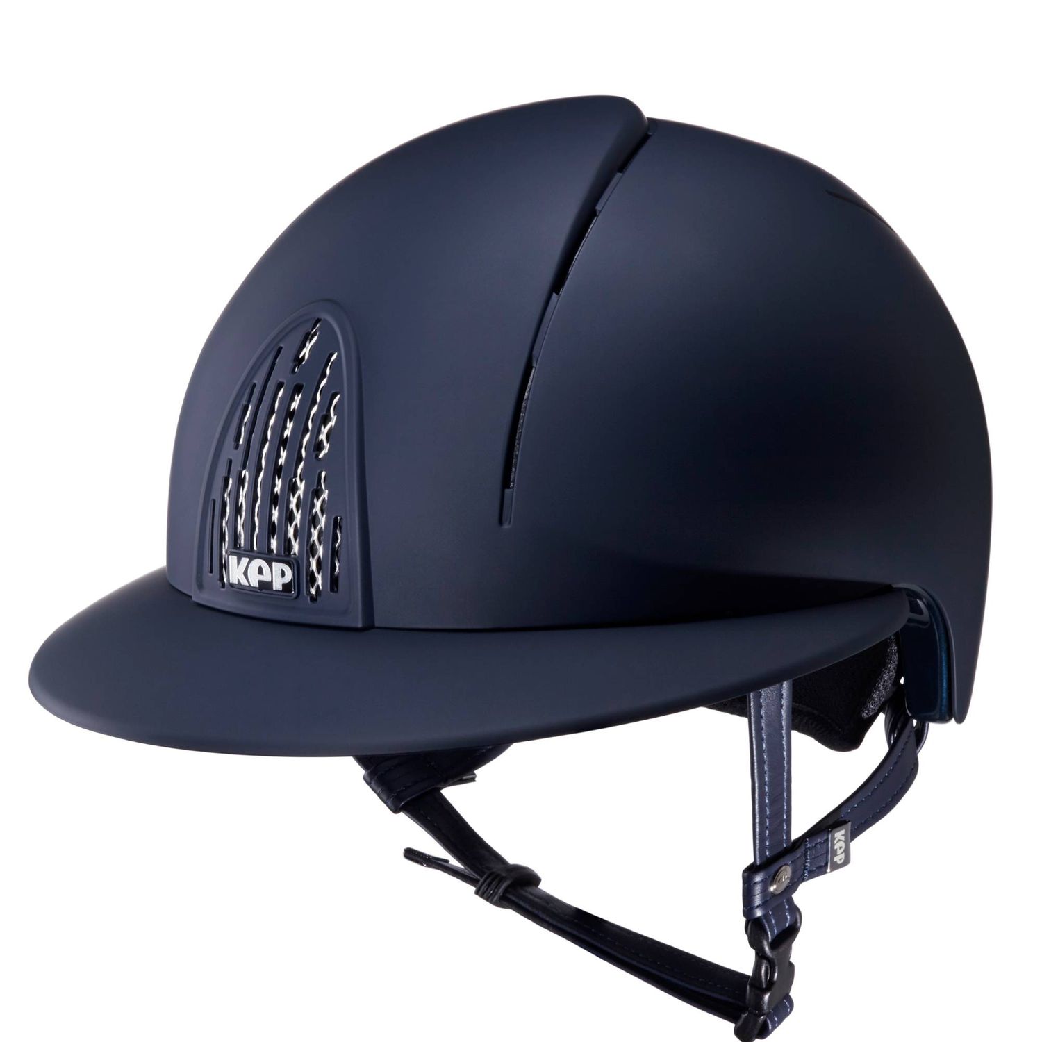 KEP Cromo Smart Polovisier Reithelm - blue, Größe M (51-58)
