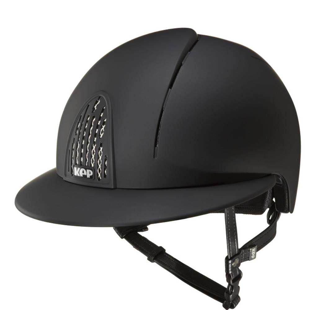 KEP Cromo Smart Polovisier Reithelm - black, Größe L (59-62)