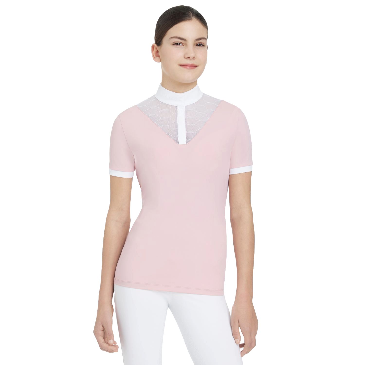 LeMieux Young Rider Eva Kurzarm Turnieshirt Kinder - blossom, Größe 134/140