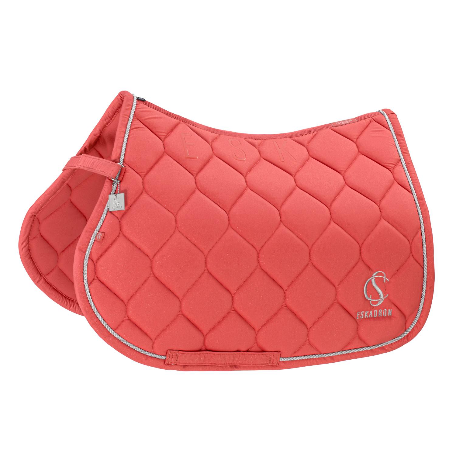 Eskadron Classic Sports 25 Sparkle Schabracke - coral blossom, Größe Warmblut Vielseitigkeit