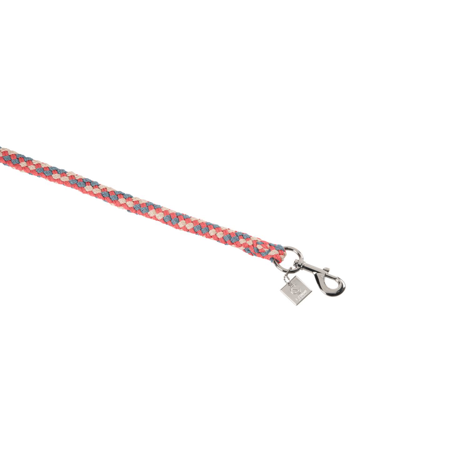 Eskadron Classic Sports 25 Regular Swivel Karabinerhaken Strick - steel blue-greige-coral blossom