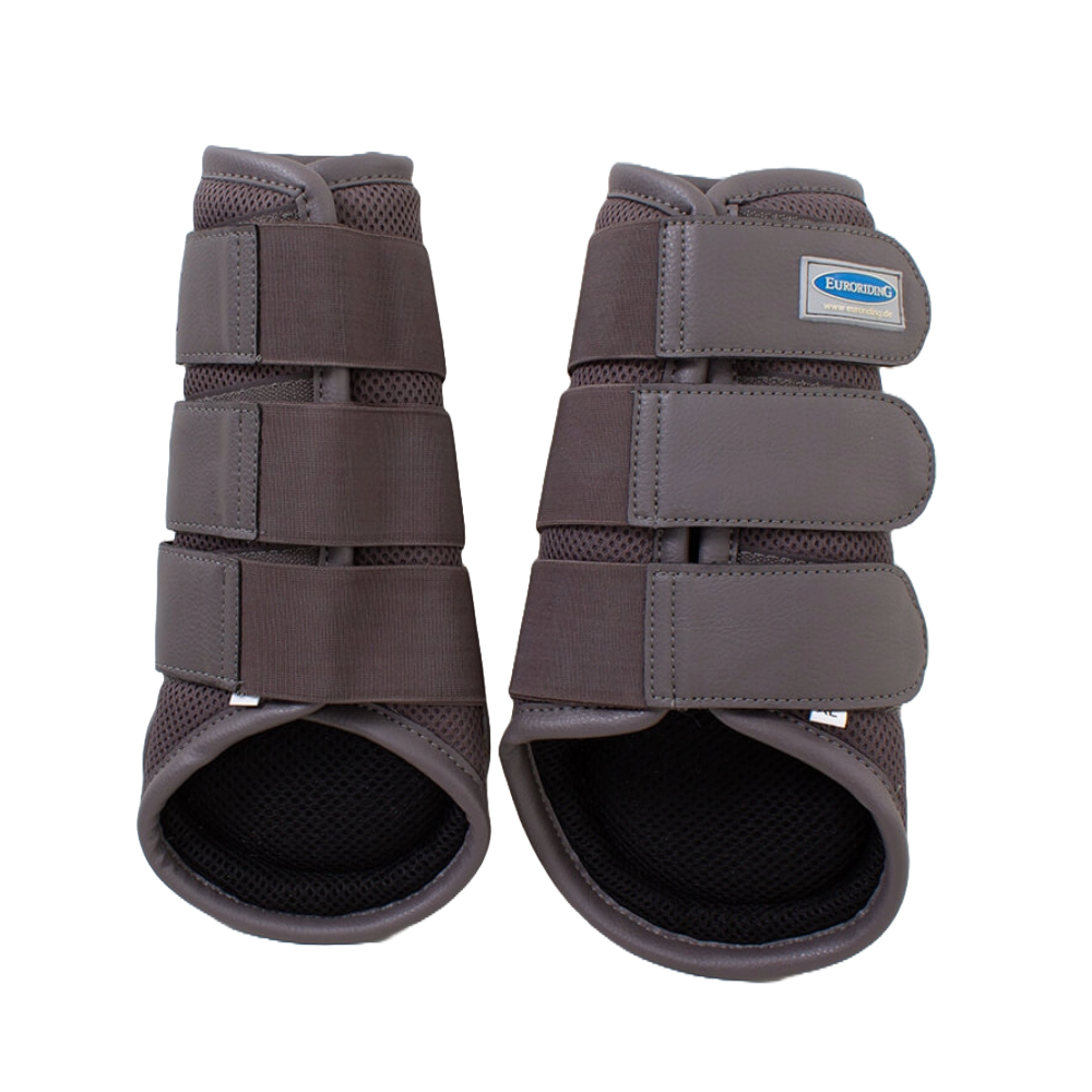 Euroriding Gamaschen Soft Air Mesh - grau/schwarz, Größe L