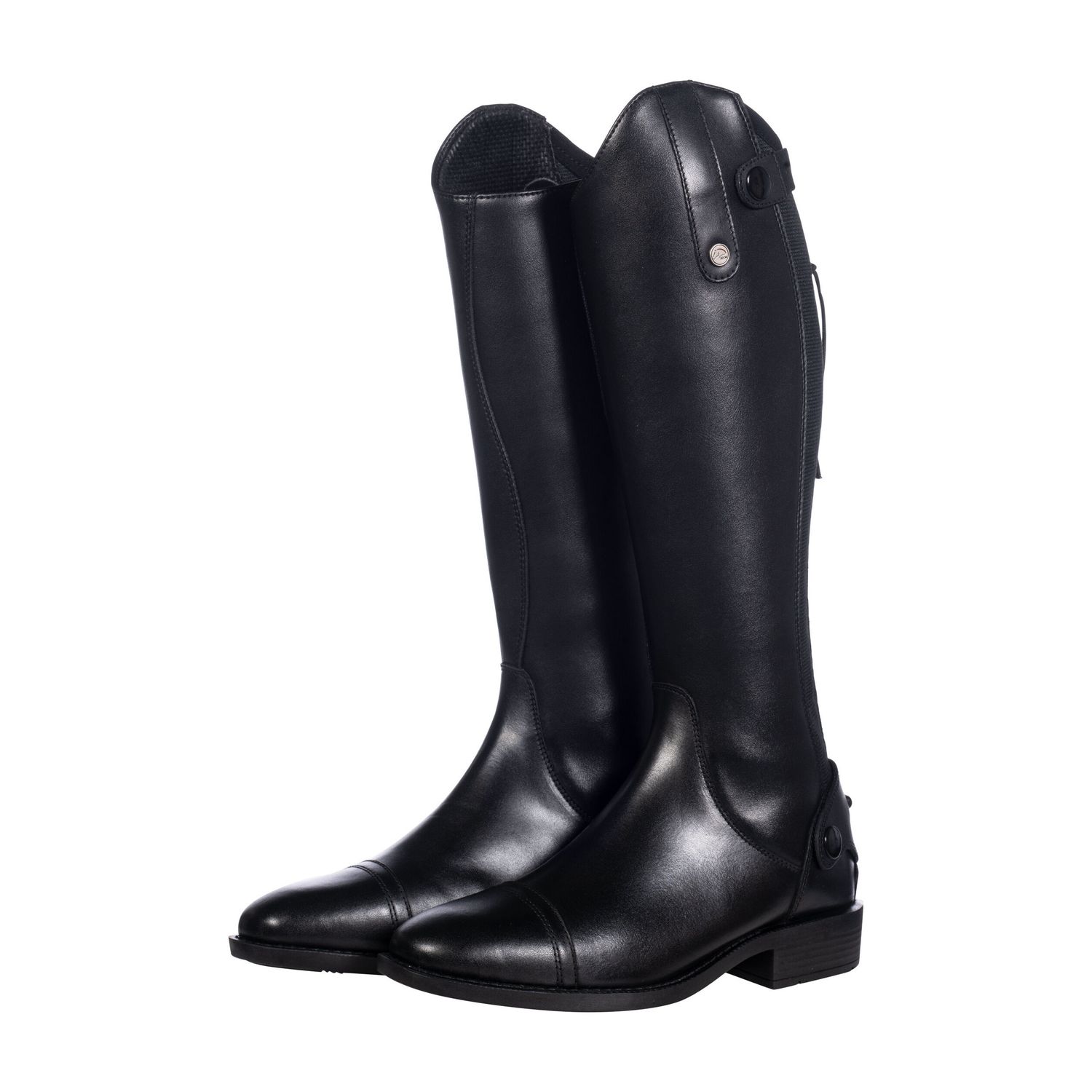 HKM Leder Reitstiefel -Julie Kids- Standardlänge/eng - schwarz, Größe 34
