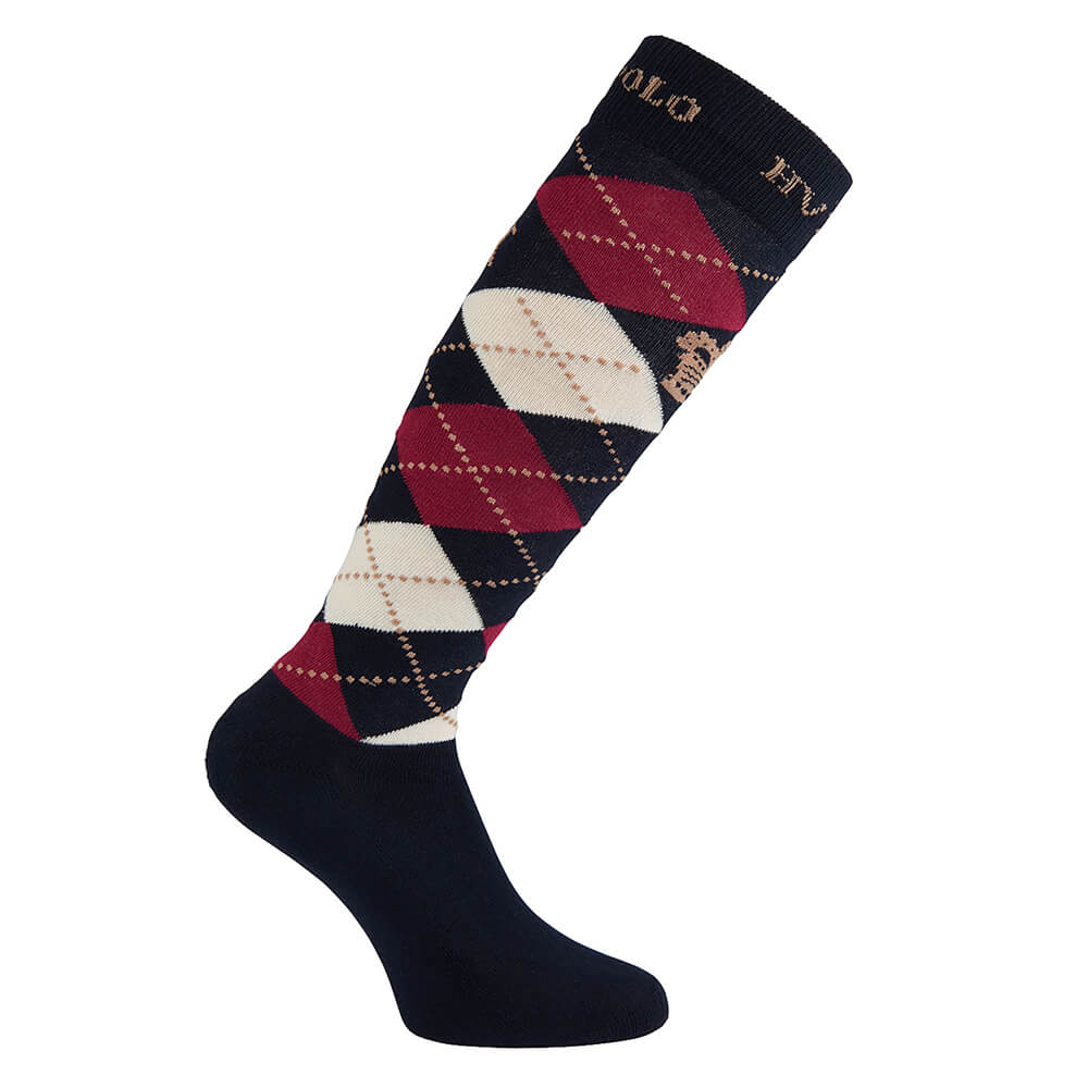 HV Polo Socken HVPArgyle - navy-roja-sand, Größe 39-42