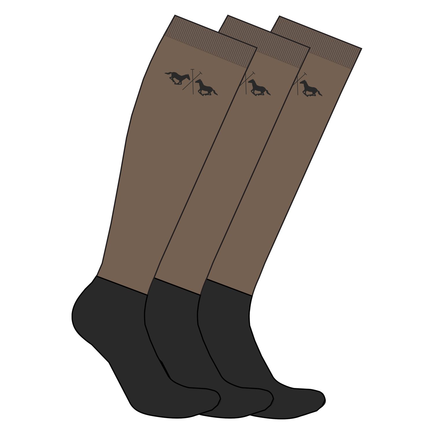 HV Polo Stiefelsocken HVPJamie 3-pack - straw, Größe 35-38