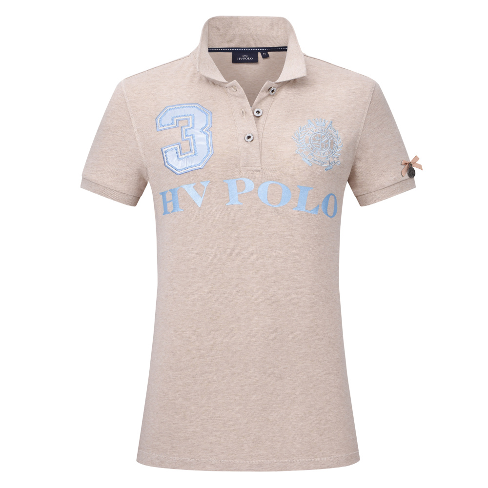 HV Polo Polo Shirt Favouritas EQ Damen & Kinder - natural heather, Größe M