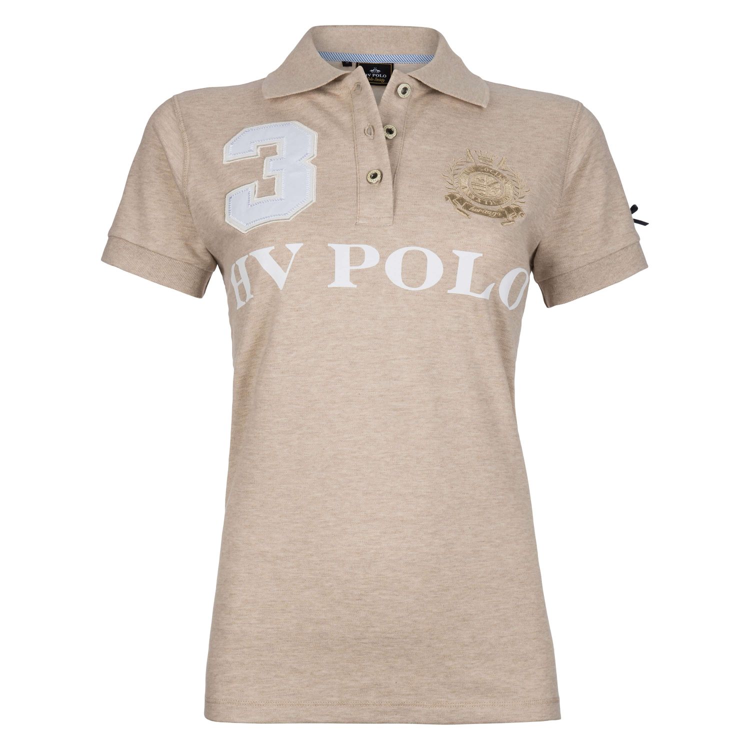 HV Polo Polo Shirt Favouritas EQ Damen & Kinder - sand melange, Größe XS