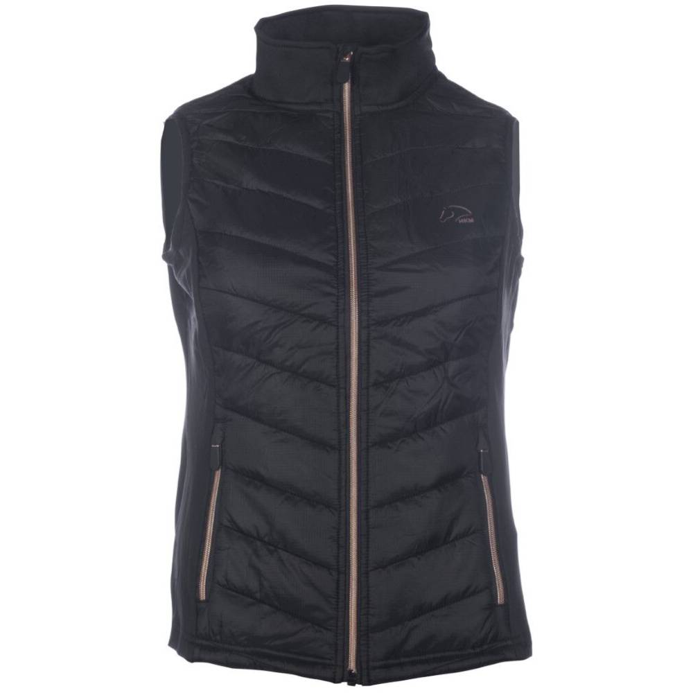 HKM Jersey-/Nylonweste Basel Style - schwarz/rosegold, Größe L