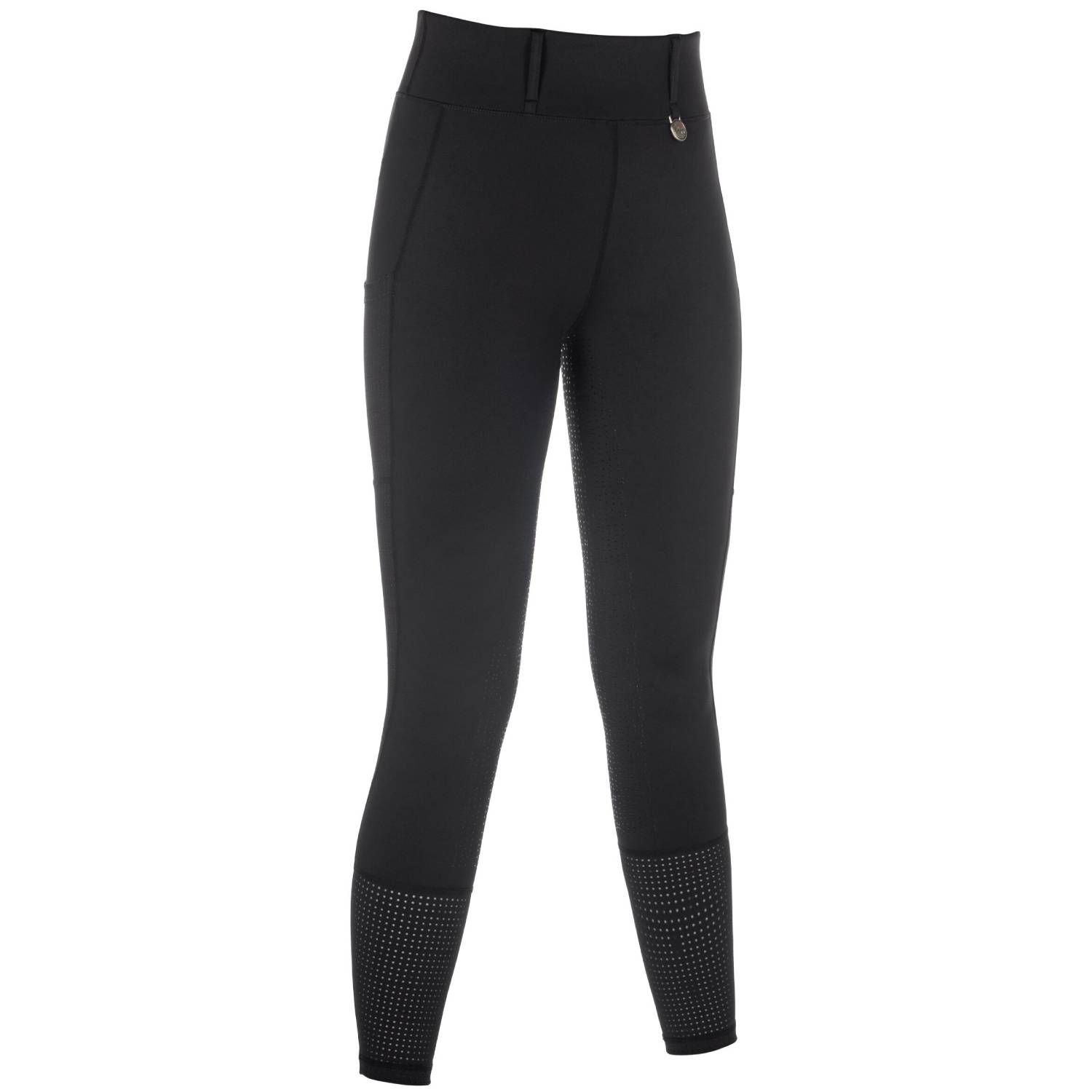 HKM Reitleggings Juna Silikon-Vollbesatz Damen - schwarz, Größe 46
