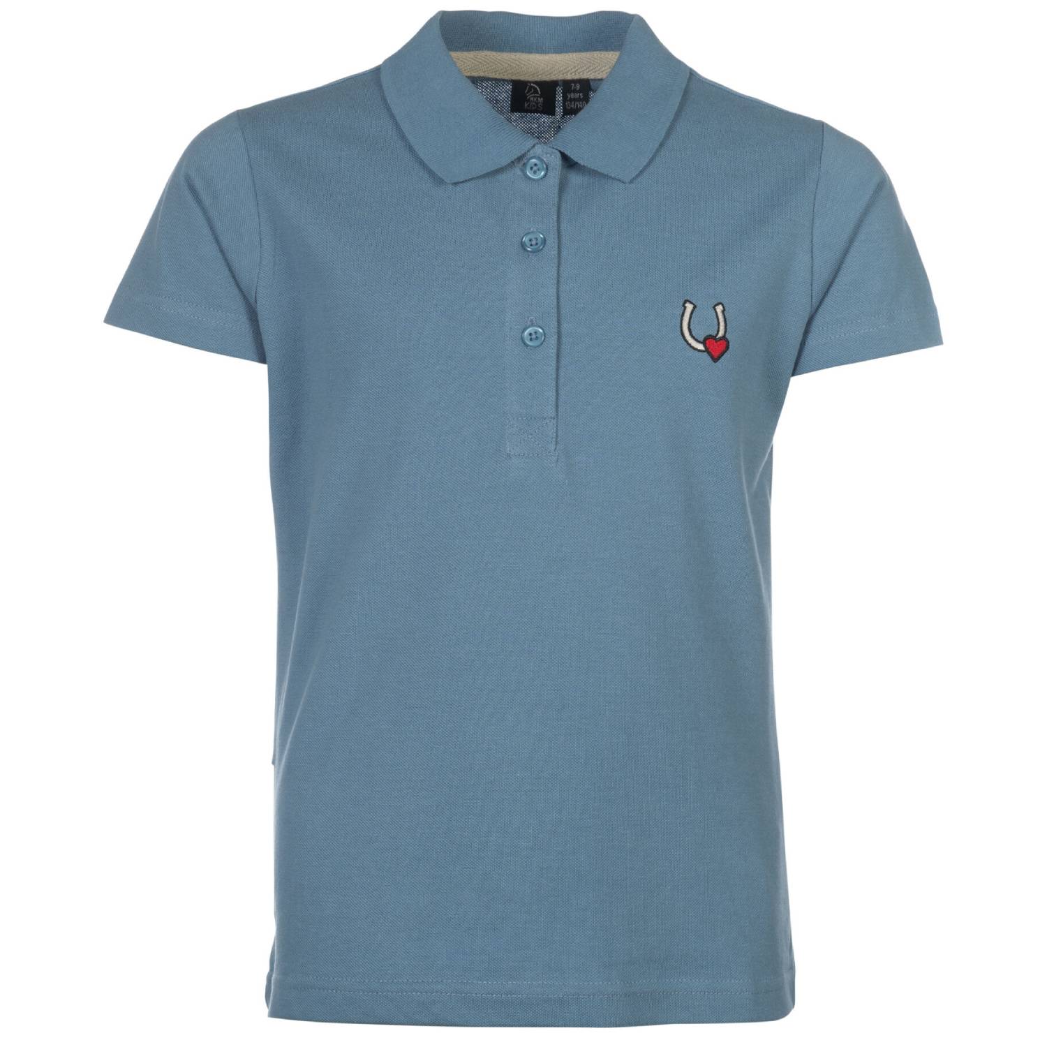 HKM Poloshirt Claire - rauchblau, Größe 98/104