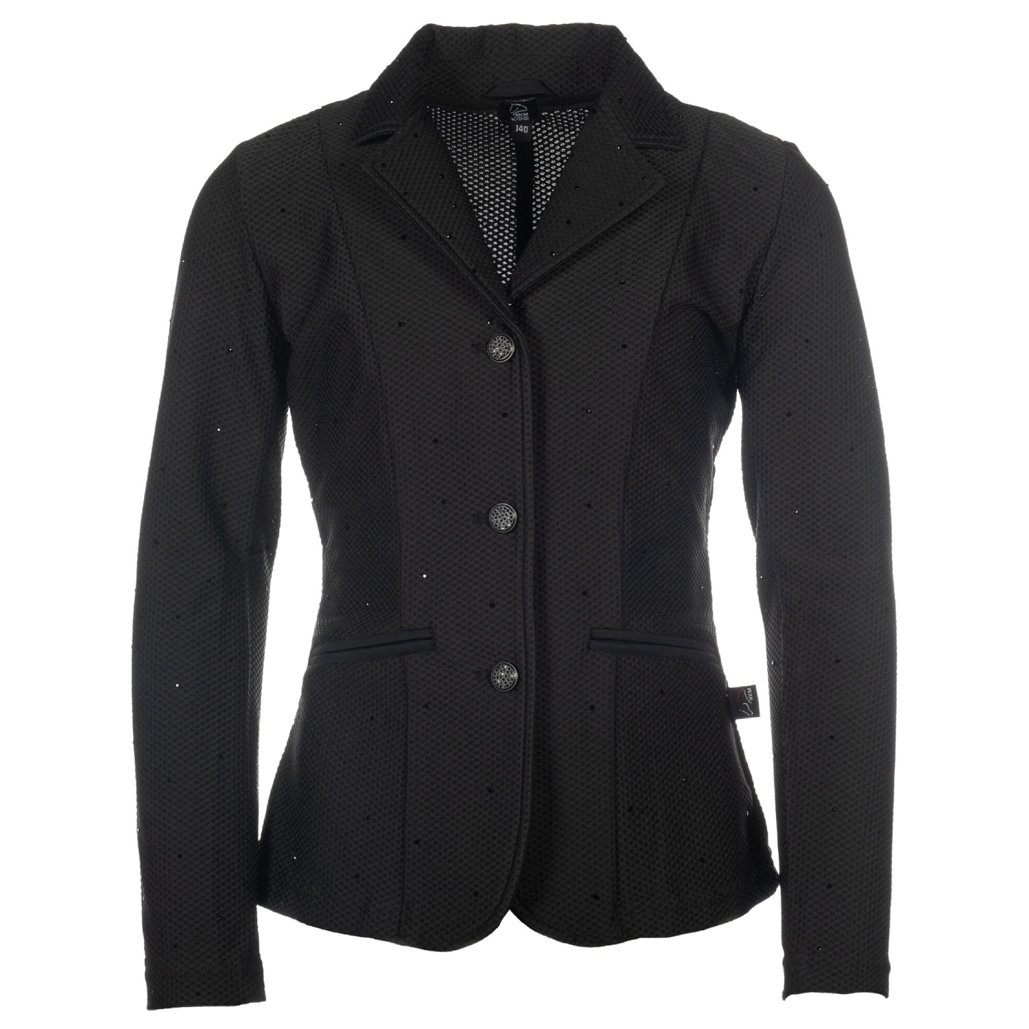 HKM Turnierjacket Crystal Kinder - schwarz, Größe 128