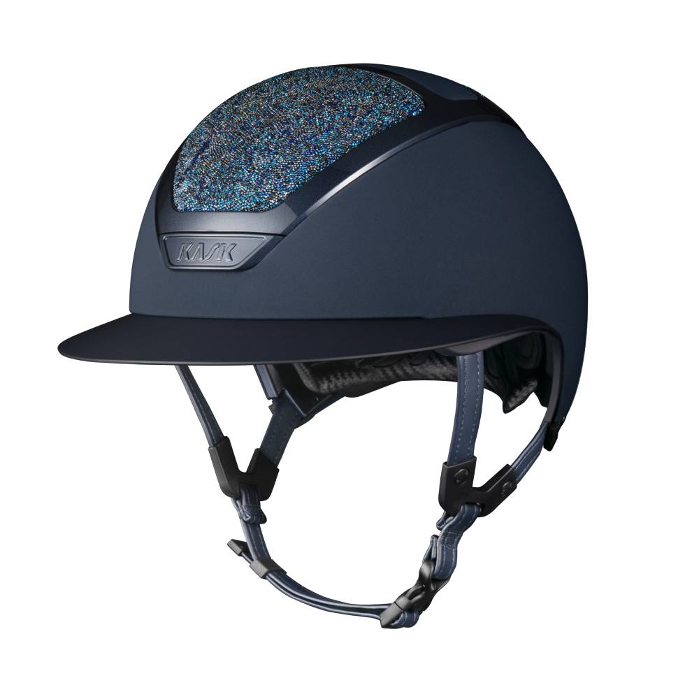 KASK Star Lady Chrome Swarovski Midnight Reithelm inkl. Liner - navy, Größe 56