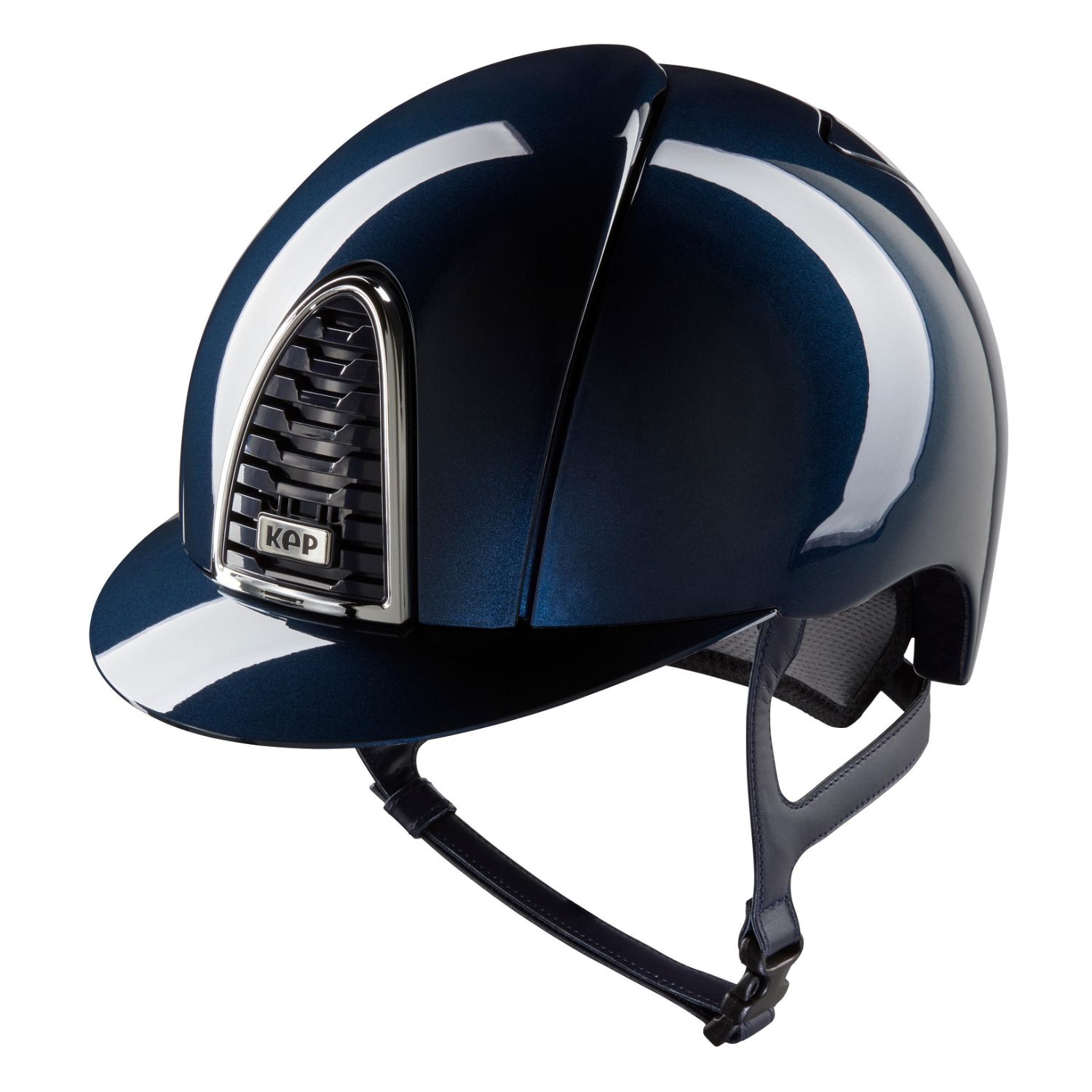 KEP Cromo 2.0 Shine Front & Rear Reithelm - blau, Größe L (59-62)