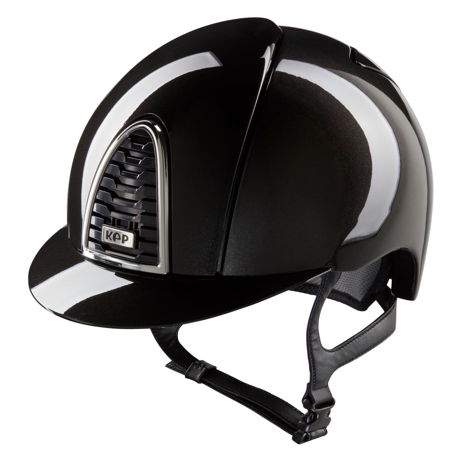 KEP Cromo 2.0 Shine Front & Rear Reithelm - schwarz, Größe M (51-58)