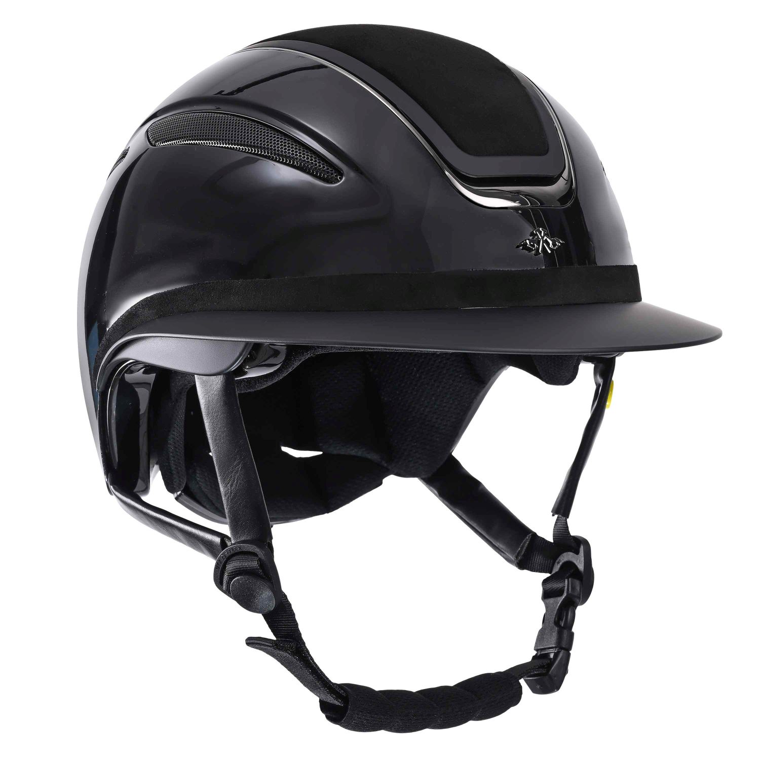HV Polo HVPMagnifica Reithelm mit MIPS - black glossy, Größe S (53-55 cm)