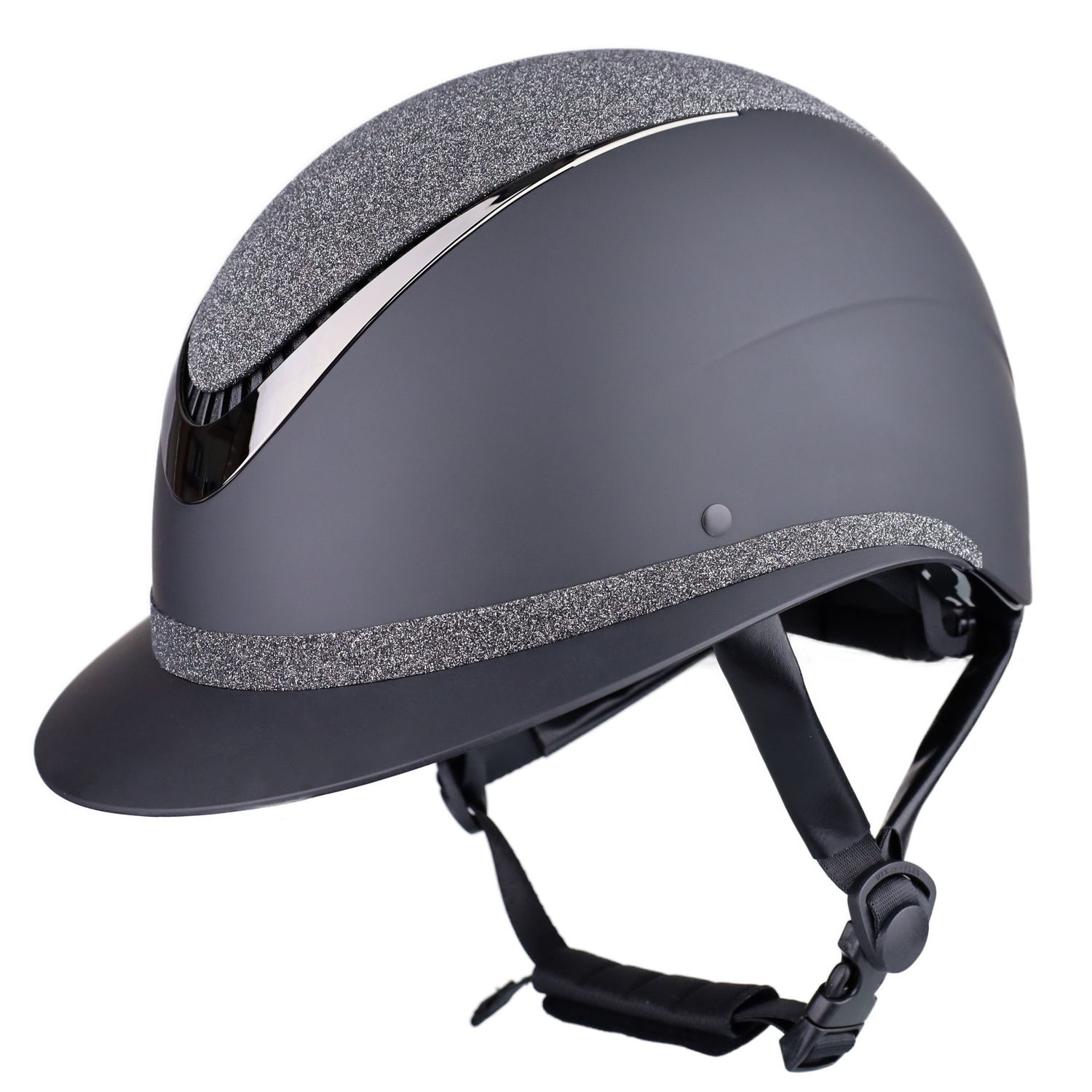 USG Reithelm Comfort Sparkle - schwarz, Größe L